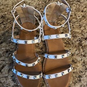 Tahari Studded Metallic Strappy Kids Sandals